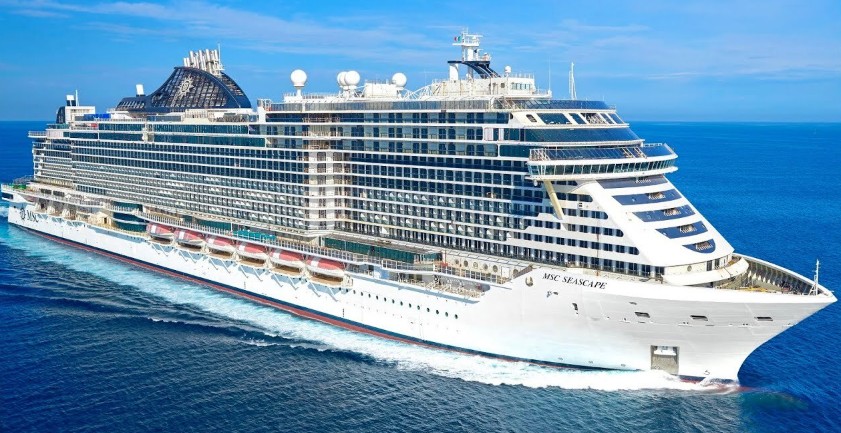 An MSC Seaside class ship